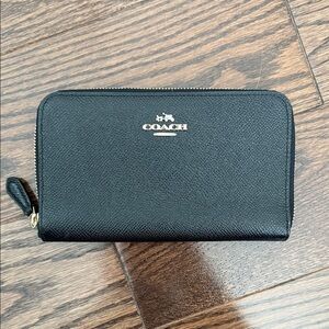 Coach continental zip around wallet